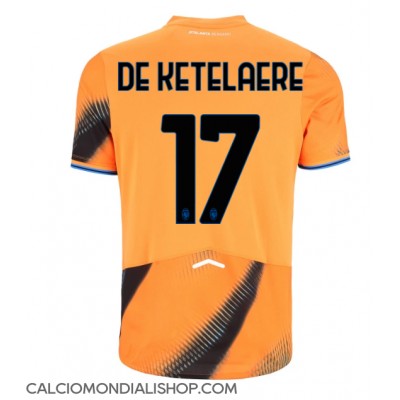 Maglie da calcio Atalanta Charles De Ketelaere #17 Terza Maglia 2025-26 Manica Corta Maglie da calcio Atalanta Charles De Ketelaere #17 Terza Maglia 2025-26 Manica Corta